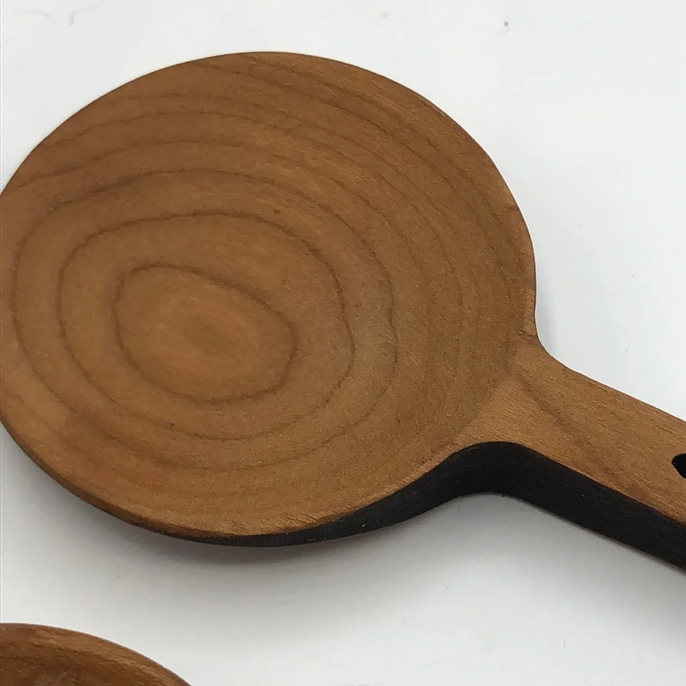 NWOT MOONSPOON CATHEDRAL Design 7” INCH WOODEN SERVING SPOON SET